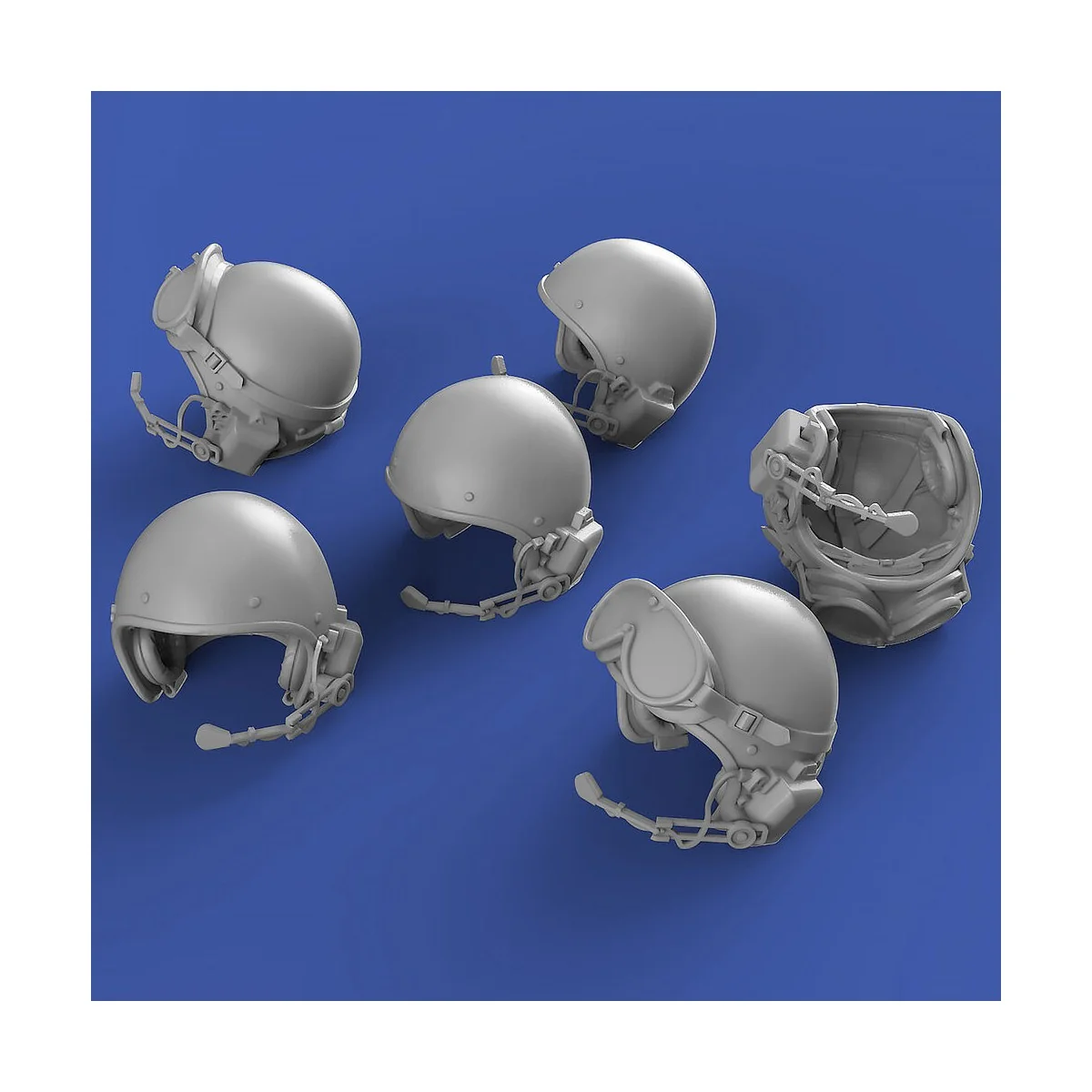IDF Type 601 CVC helmets set, 1/35 - Royal Model RM894