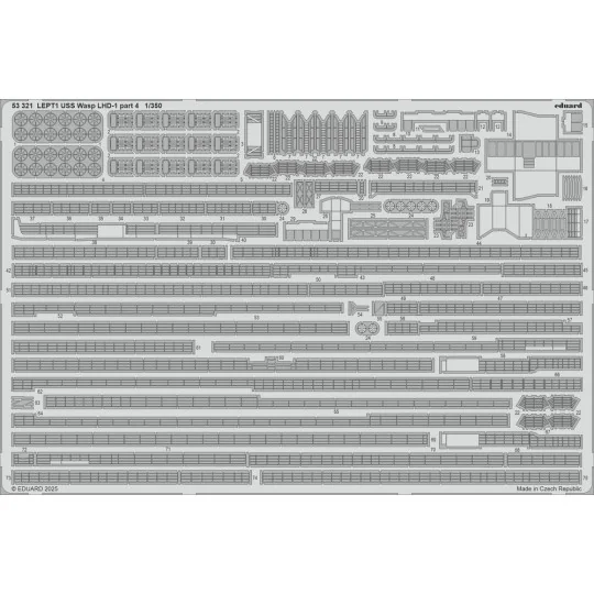 USS Wasp LHD-1 part 4 TRUMPETER - Eduard Accessories 53321