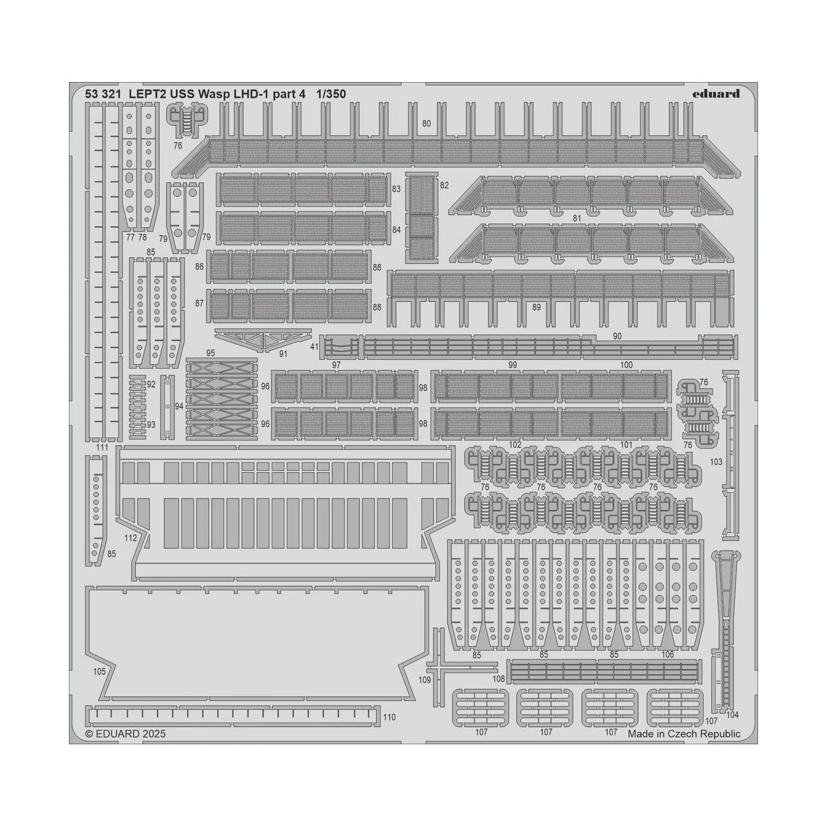 USS Wasp LHD-1 part 4 TRUMPETER, 1/350 - Eduard Accessories 53321 USS Wasp LHD-1 part 4 TRUMPETER, 1/350 - Eduard Accessories 53321