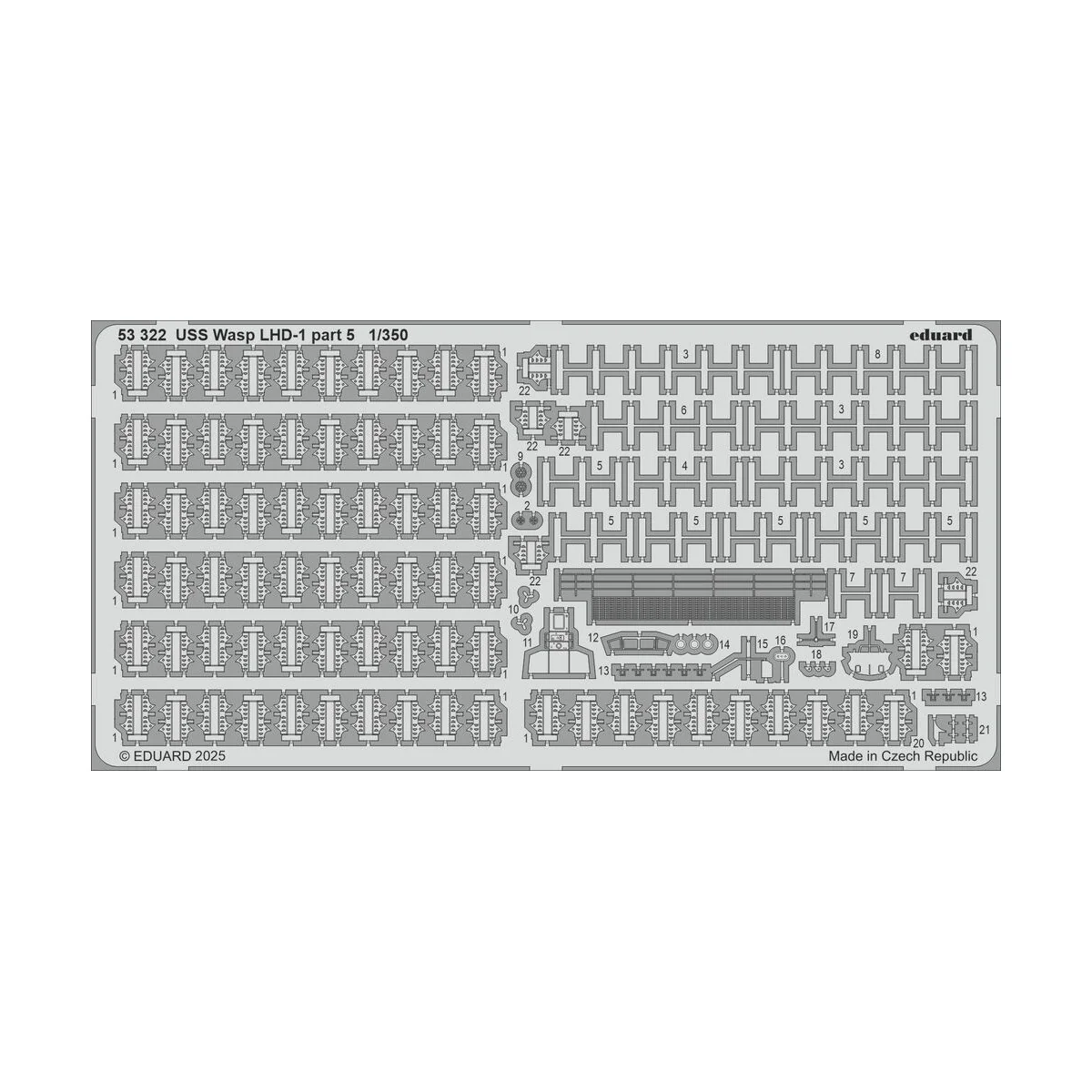USS Wasp LHD-1 part 5 TRUMPETER - Eduard Accessories 53322