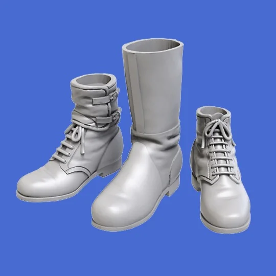 Assorted German soldiers shoes & boots-WWII, 1/35 - Royal Model RM911