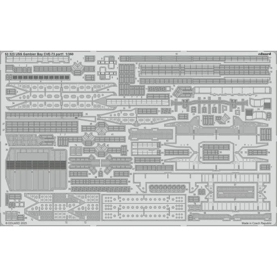 USS Gambier Bay CVE-73 part 1 HASEGAWA, 1/350 - Eduard Accessories ...
