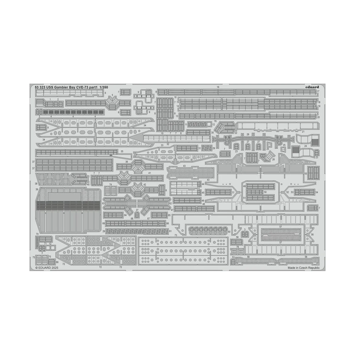 USS Gambier Bay CVE-73 part 1 HASEGAWA - Eduard Accessories 53323