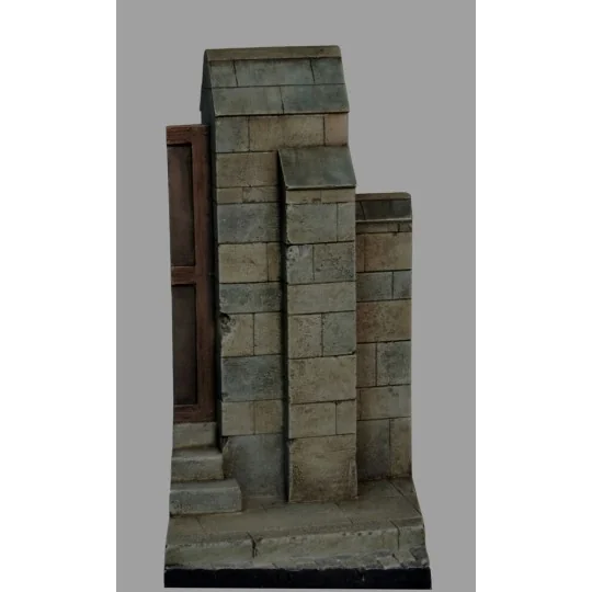 Base with wall and road, 1/32 - Royal Model RM921