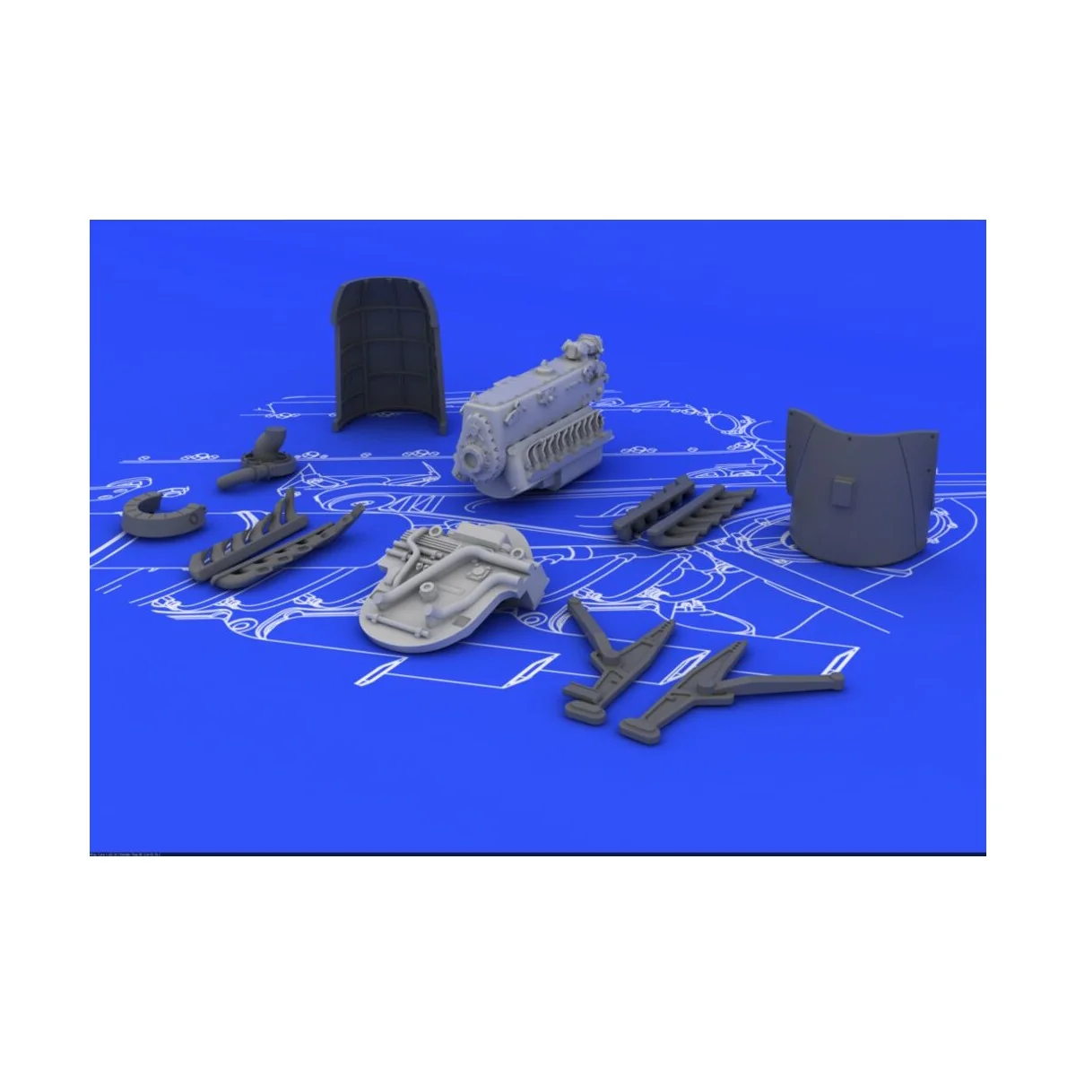 DB 601A/N for Bf 110 for Eduard, 1/72 - Eduard Accessories 672005