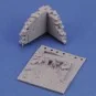 Base with ruined wall 'cm4x4' No.10, 1/35 - Royal Model RM941