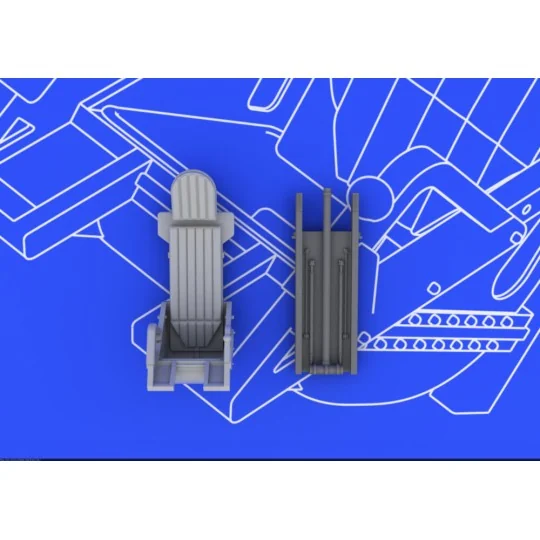 MiG-15 ejection seat for Eduard, 1/72 - Eduard Accessories 672008