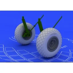 B-17G wheels, 1/72 - Eduard Accessories 672011