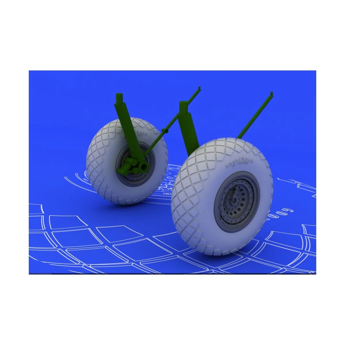 B-17G wheels, 1/72 - Eduard Accessories 672011