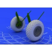 B-17G wheels, 1/72 - Eduard Accessories 672011