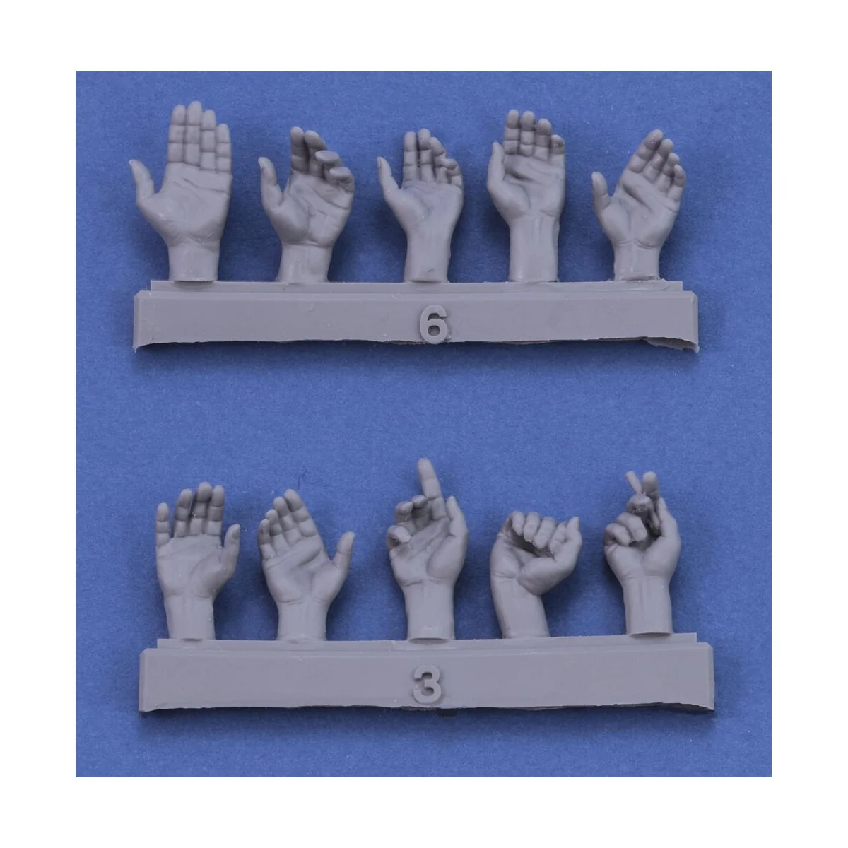 Assorted hands set No. 1, 1/16 - Royal Model RM962