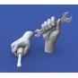 Assorted hands set No. 4, 1/16 - Royal Model RM965
