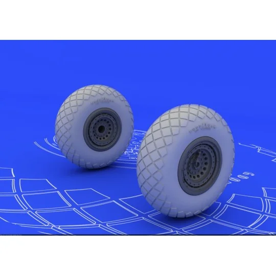 B-17G wheels - Eduard Accessories 672011