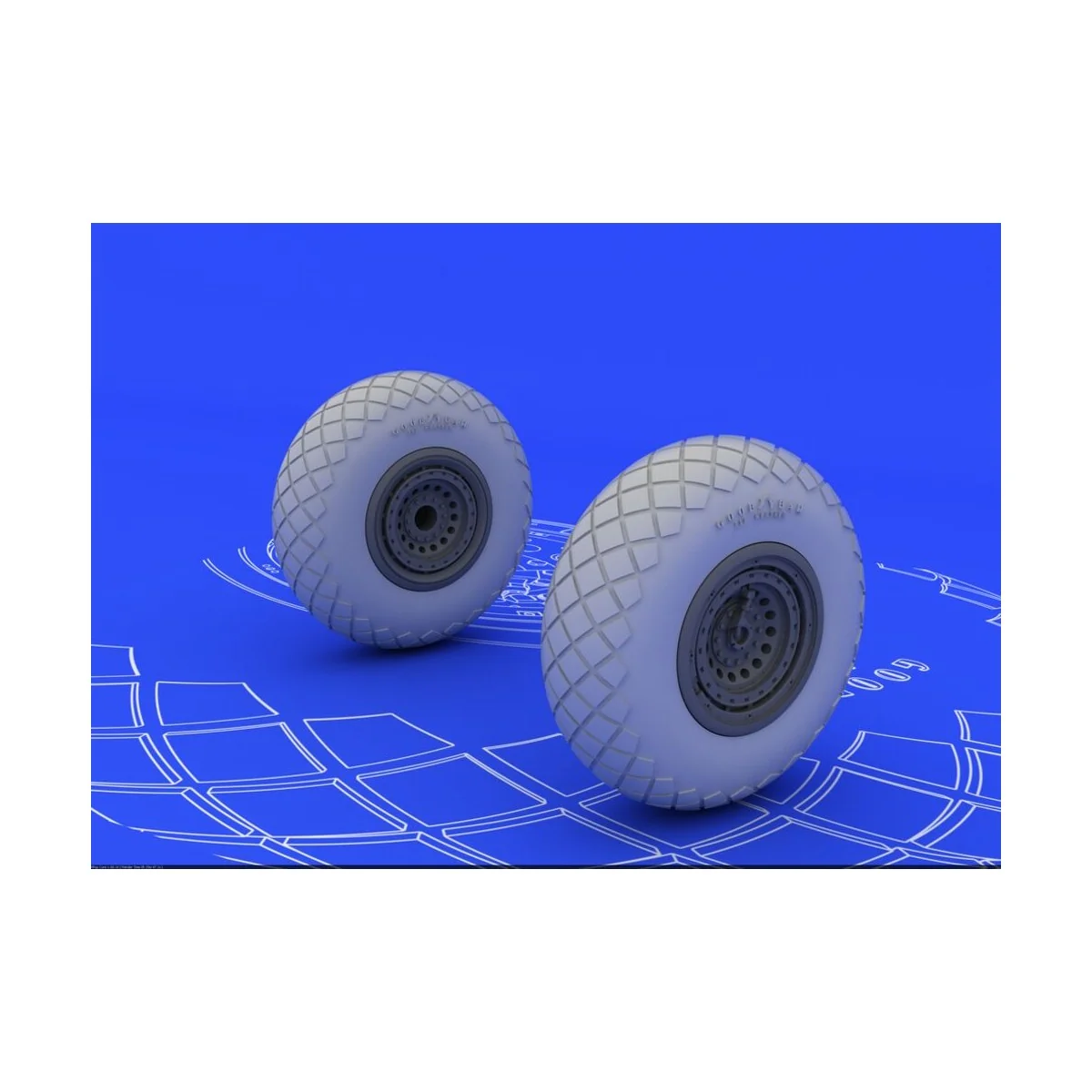 B-17G wheels - Eduard Accessories 672011