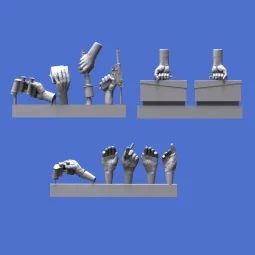 Assorted german hands set -WWII, 1/16 - Royal Model RM966