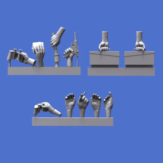 Assorted german hands set -WWII, 1/16 - Royal Model RM966