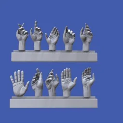 Assorted hands set No. 5, 1/16 - Royal Model RM967 2
