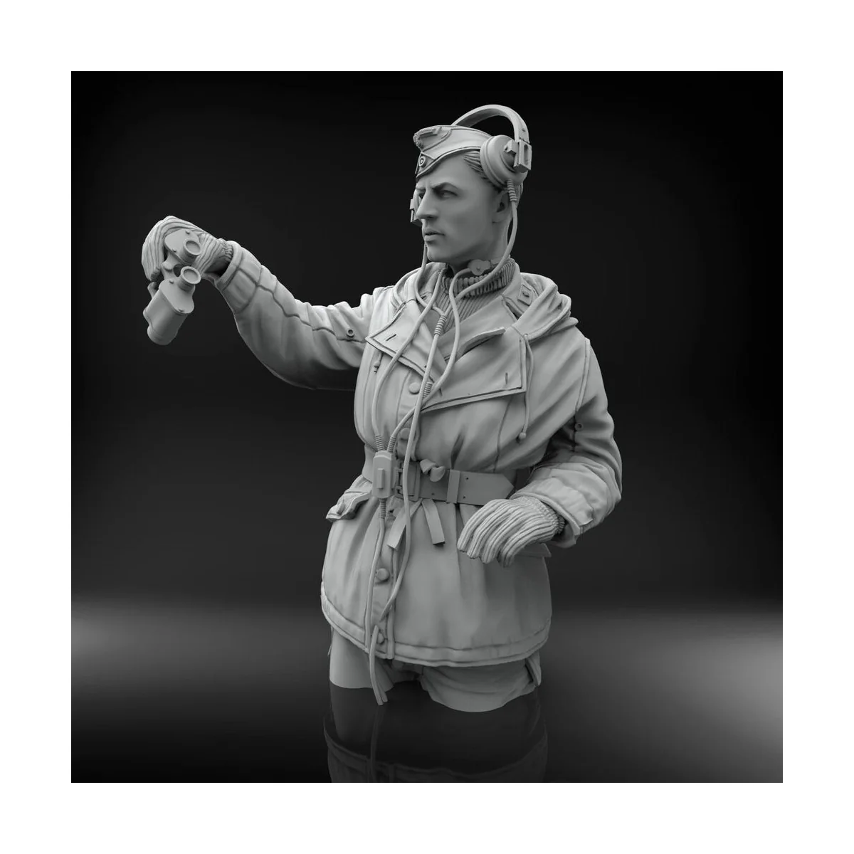 German tanker in winter dress with Tiger I Early cupola, 1/16 - Roy...