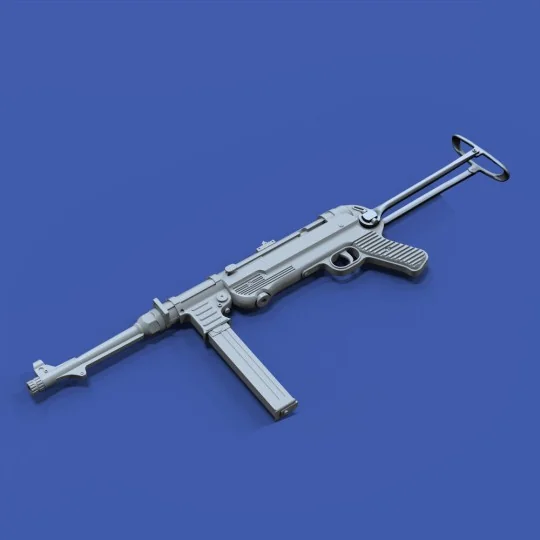 MP40 - 1 pcs. 'open stock' 3D printed, 1/16 - Royal Model RM1013