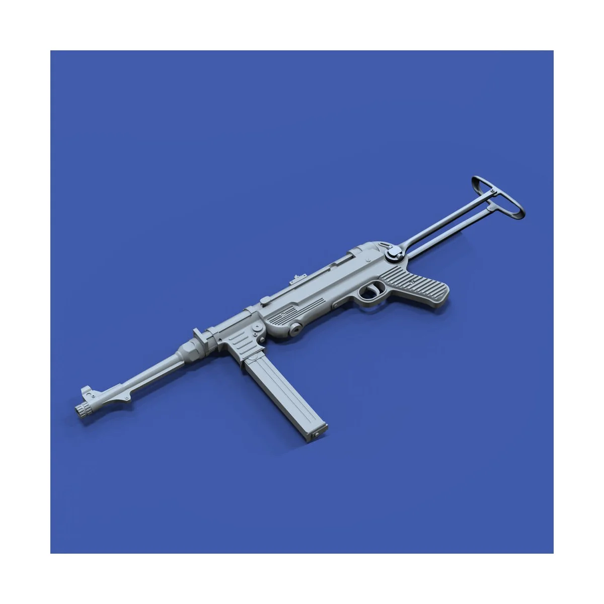 MP40 - 1 pcs. 'open stock' 3D printed, 1/16 - Royal Model RM1013