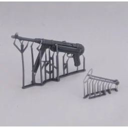 MP40 - 1 pcs. 'open stock' 3D printed, 1/16 - Royal Model RM1013 2