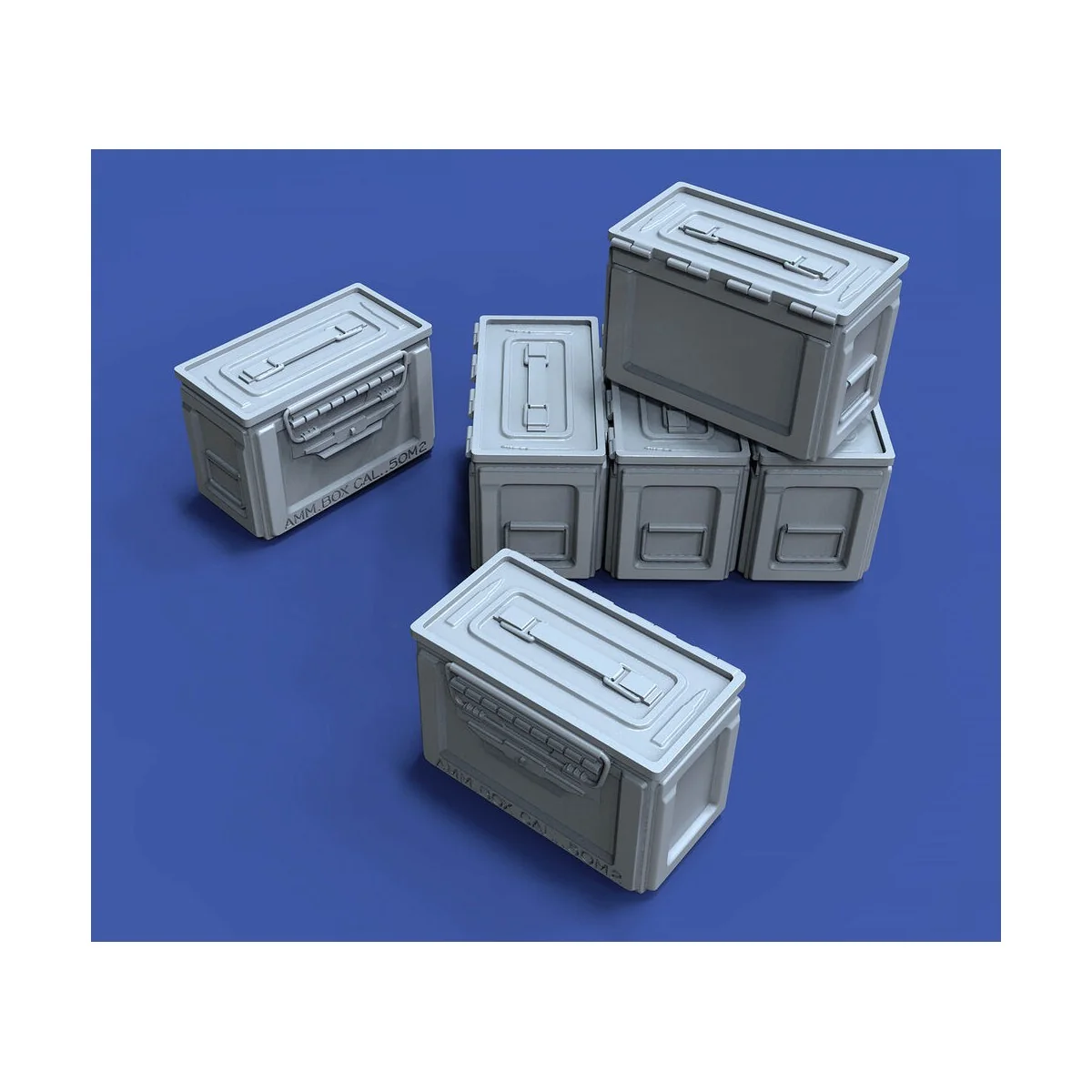 U.S. 50 Cal. Ammo Boxes, 1/16 - Royal Model RM1018