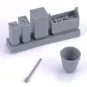 Toolbox, oil cans and bucket, 1/16 - Royal Model RM1043
