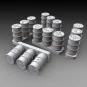German fuel drums - WWII 15pcs., 1/48 - Royal Model RM1069