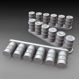 German fuel drums - WWII 18pcs., 1/72 - Royal Model RM1070 2