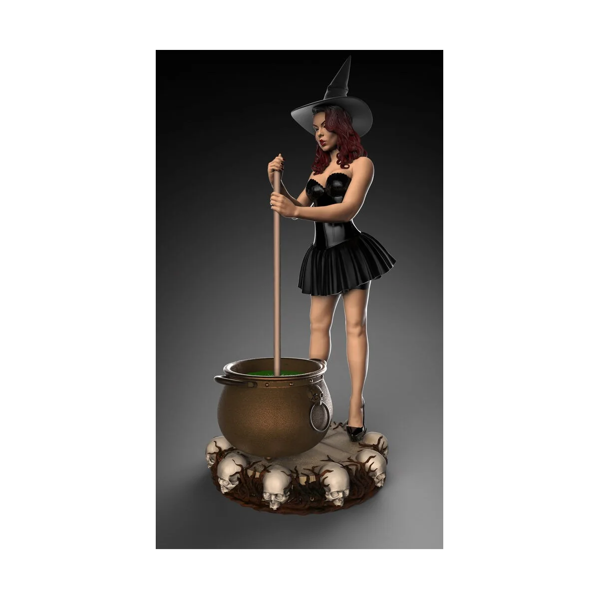 Witch Pinup Girl Halloween, 1/24 - Royal Model RM1108