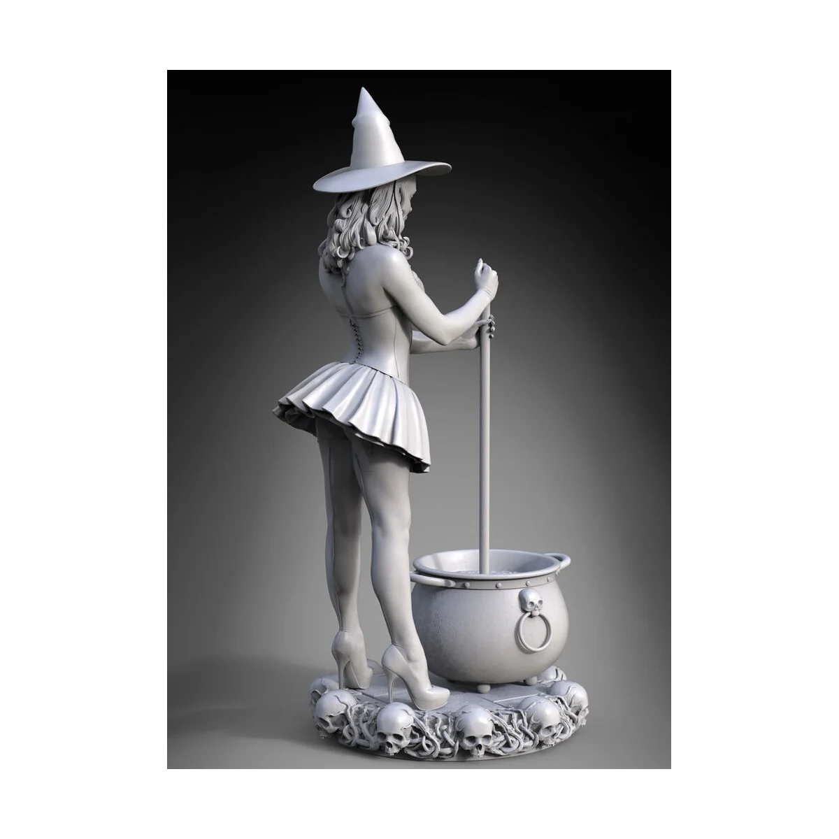 Witch Pinup Girl Halloween, 1/24 - Royal Model RM1108