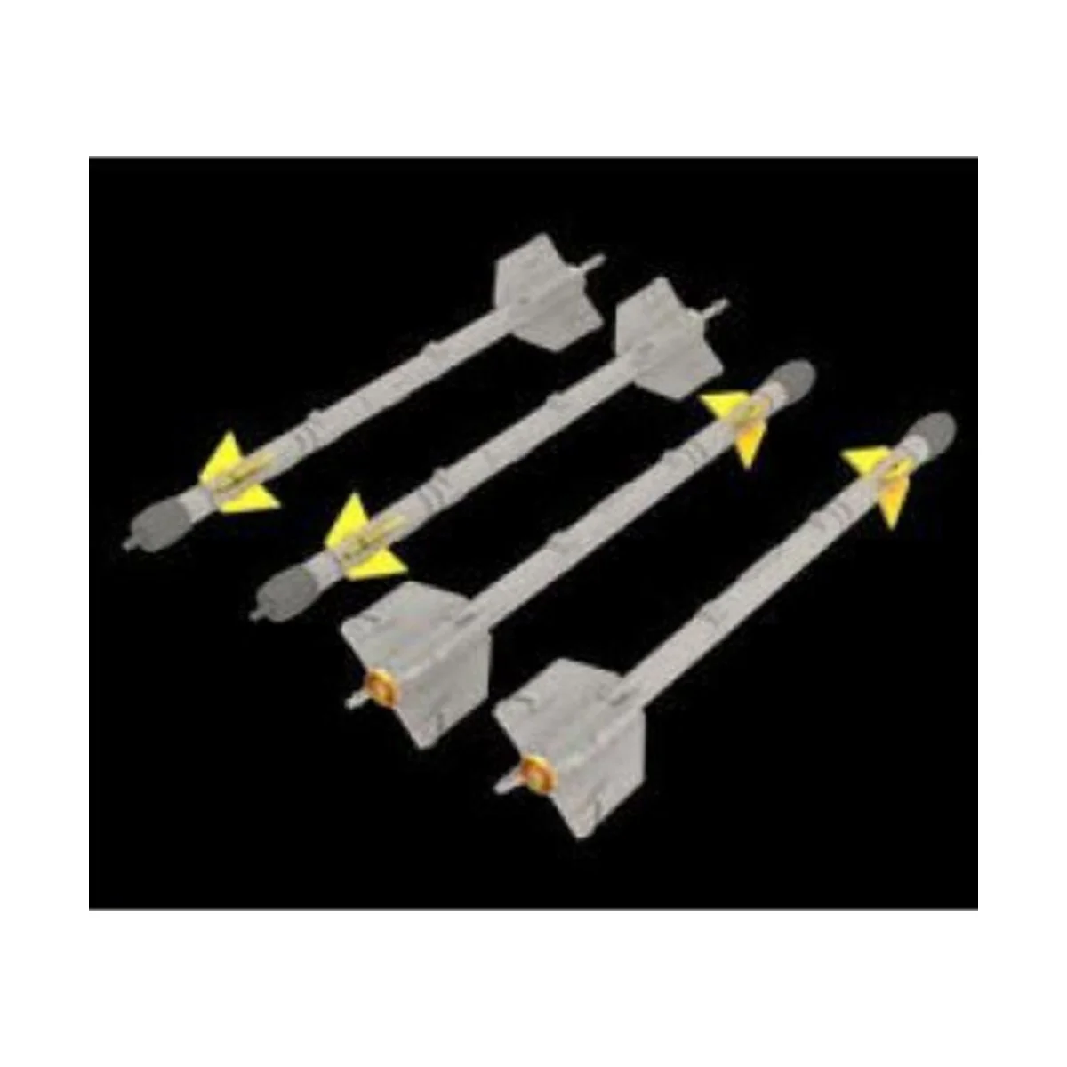 AIM-9B Sidewinder, 1/72 - Eduard Accessories 672036 AIM-9B Sidewinder, 1/72 - Eduard Accessories 672036