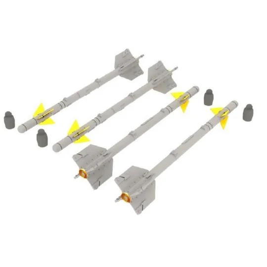 AIM-9B Sidewinder, 1/72 - Eduard Accessories 672036 AIM-9B Sidewinder, 1/72 - Eduard Accessories 672036