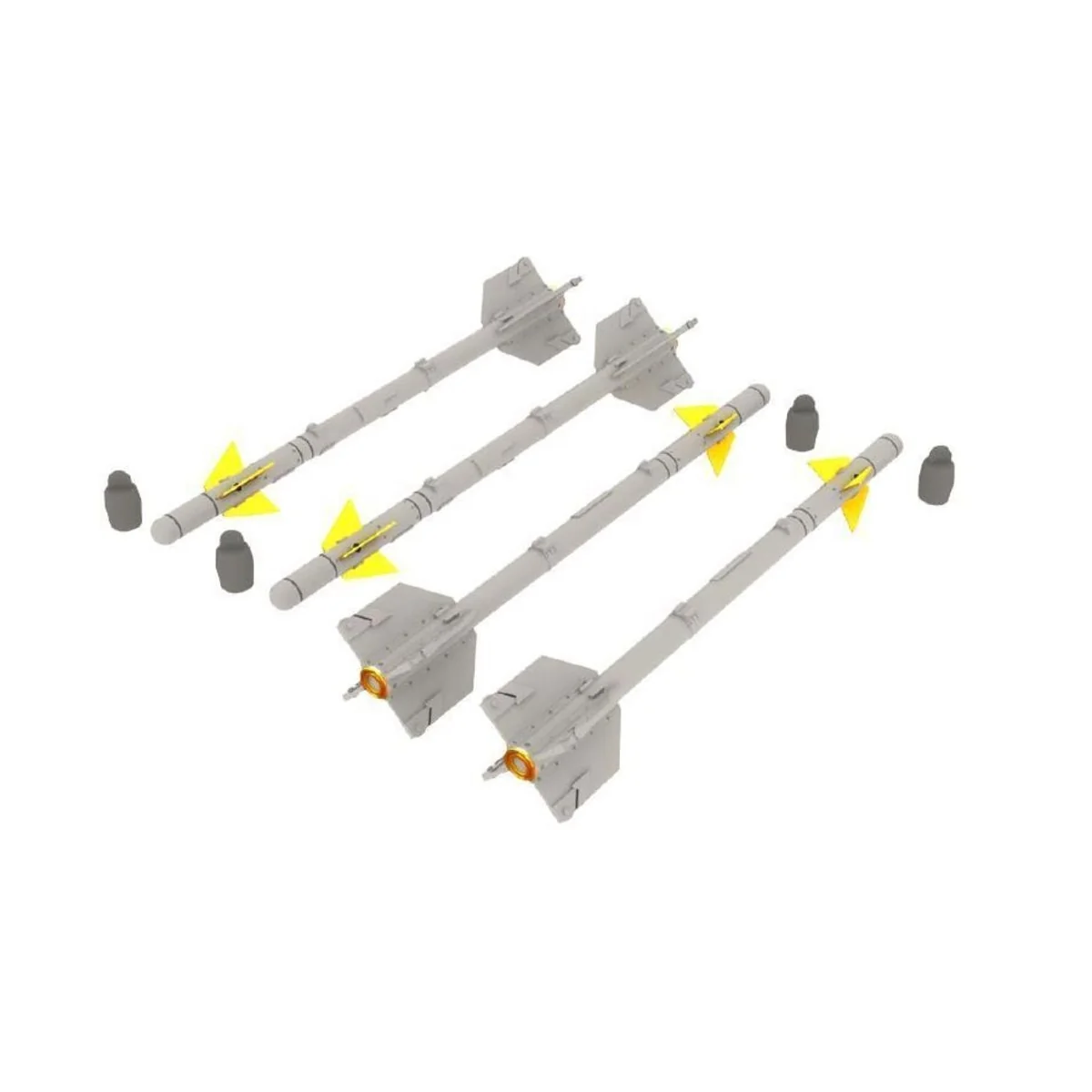 AIM-9B Sidewinder, 1/72 - Eduard Accessories 672036 AIM-9B Sidewinder, 1/72 - Eduard Accessories 672036