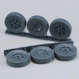 Autoblinda AB41 'Libia' wheels set, 1/35 - Royal Model RM1155 2