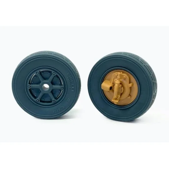Autoblinda AB41 'Libia' wheels set, 1/35 - Royal Model RM1155