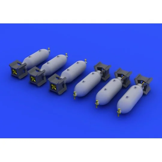 US 250Ib bombs, 1/72 - Eduard Accessories 672038 US 250Ib bombs, 1/72 - Eduard Accessories 672038