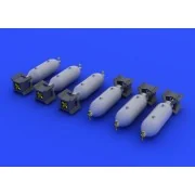 US 250Ib bombs, 1/72 - Eduard Accessories 672038 US 250Ib bombs, 1/72 - Eduard Accessories 672038
