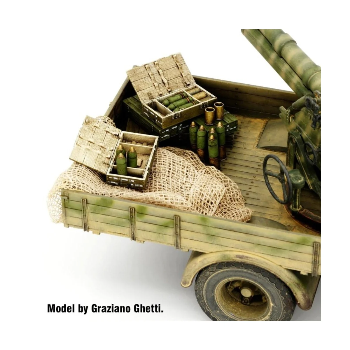 Italian 100/7 100mm Ammunition with wooden crates set-WWII, 1/35 - ...