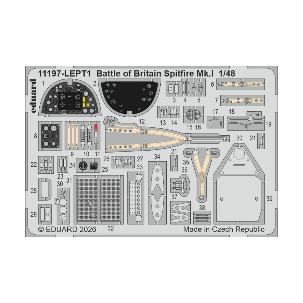 BATTLE of BRITAIN SPITFIRE Mk.I, 1/48 - Eduard Plastic Kits 11197