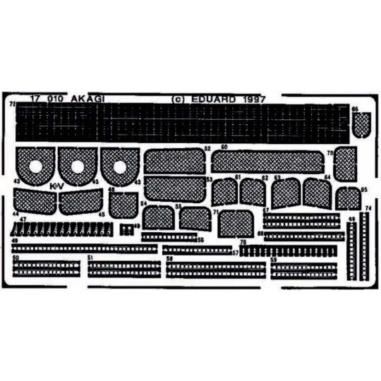 Flugzeugträger Akagi für Hasegawa Bausatz, 1/700 - Eduard Accessori...