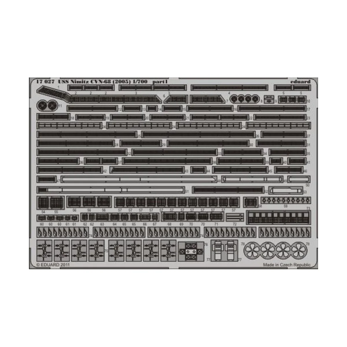 USS Nimitz CVN-68 (2005) for Trumpeter, 1/700 - Eduard Accessories ...