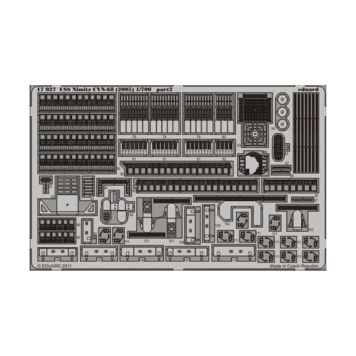 USS Nimitz CVN-68 (2005) for Trumpeter, 1/700 - Eduard Accessories ...