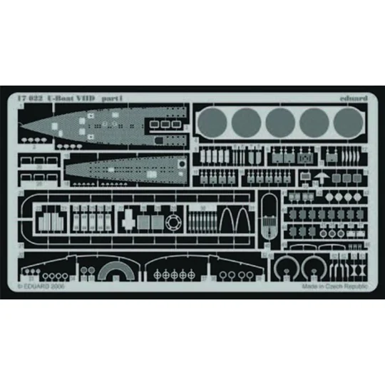 U-Boat VIID für Revell Bausatz 05009, 1/144 - Eduard Accessories 17022