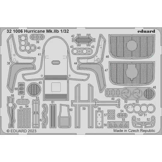 Hurricane Mk.IIb 1/32 REVELL, 1/32 - Eduard Accessories 321006