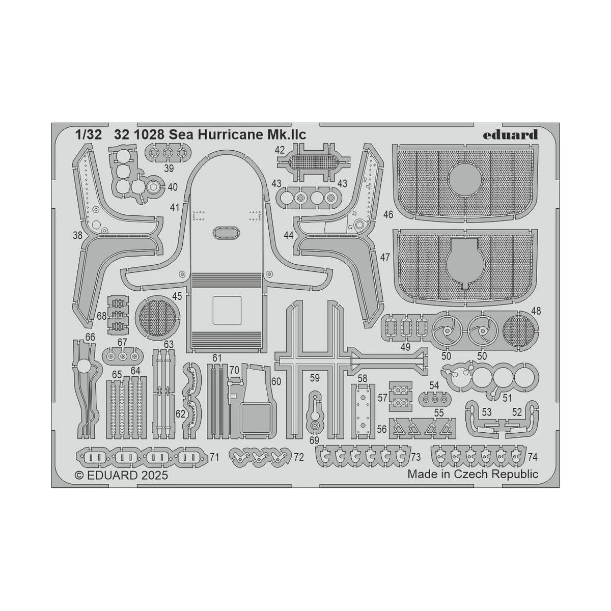 Sea Hurricane Mk.Iic for Revell, 1/32 - Eduard Accessories 321028
