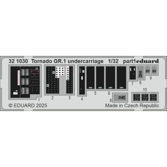 Tornado GR.1 undercarriage for Italeri, 1/32 - Eduard Accessories 3...