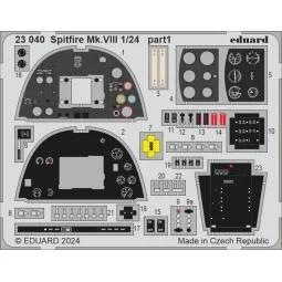 Spitfire Mk.VIII AIRFIX, 1/24 - Eduard Accessories 23040