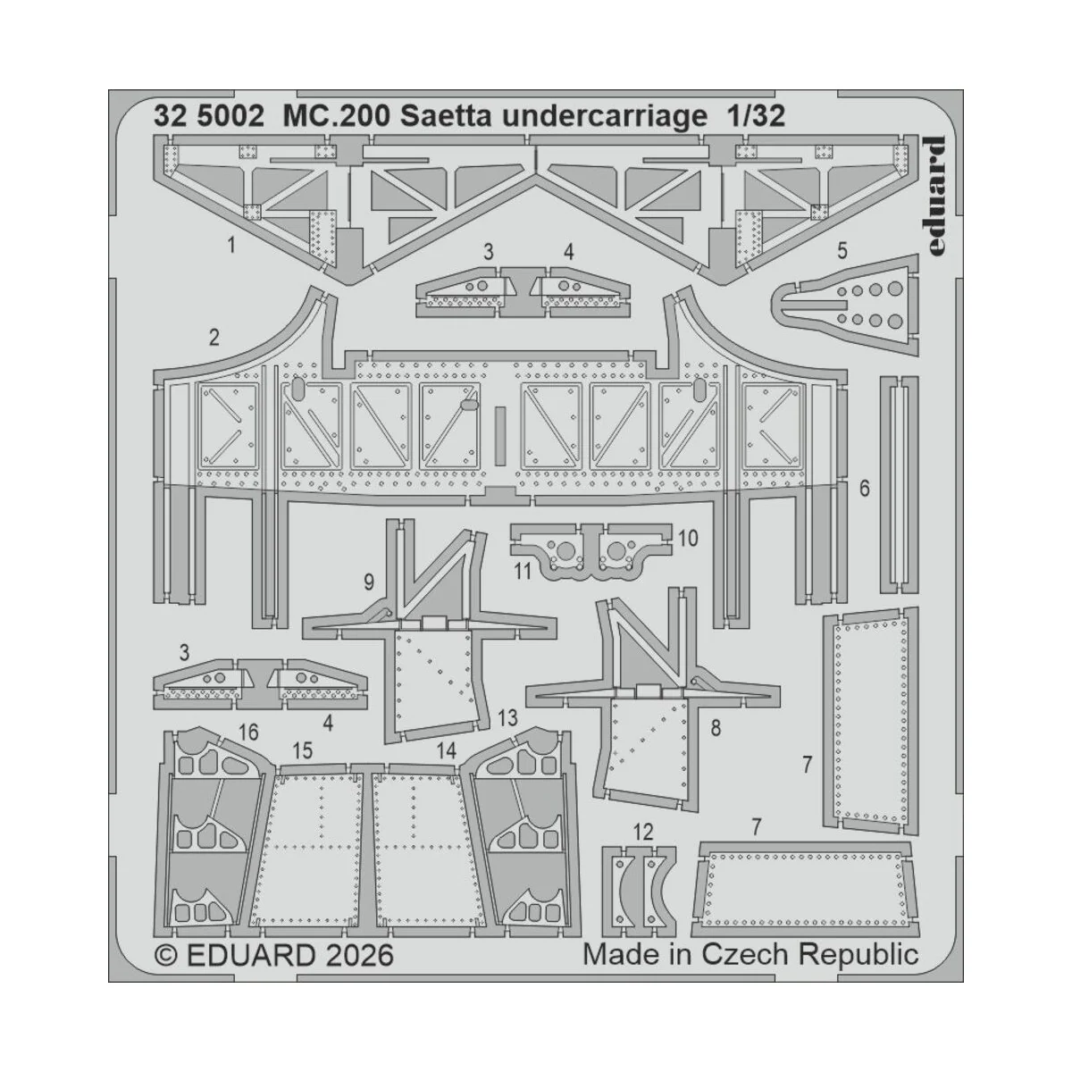MC.200 Saetta undercarriage for Italeri, 1/32 - Eduard Accessories ...