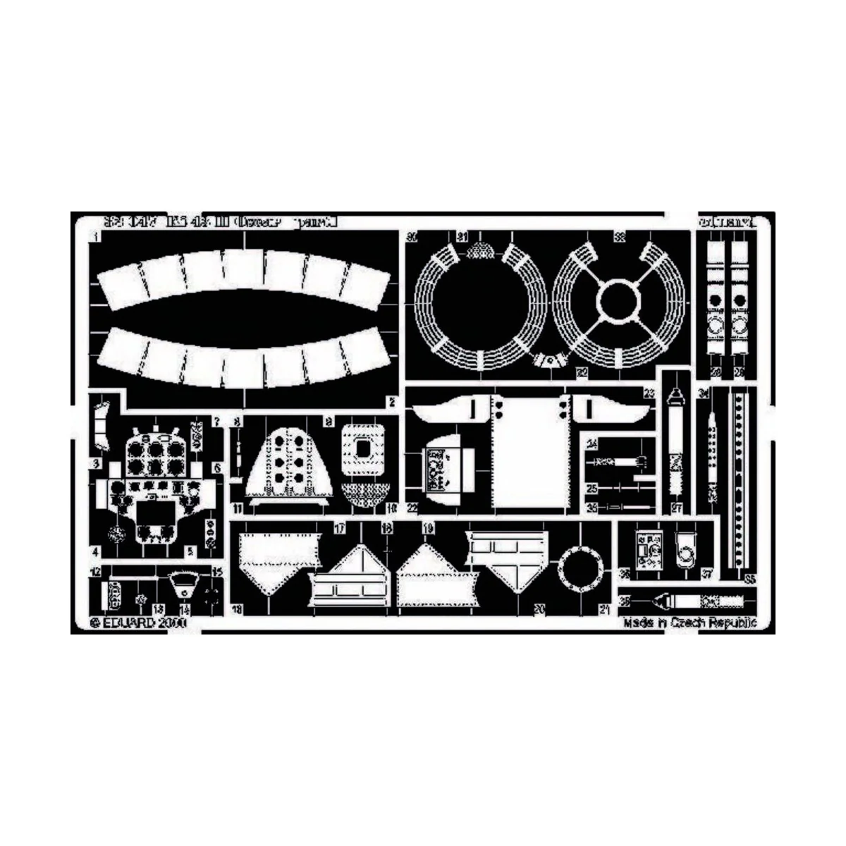 Ki-43 II Oscar für Hasegawa Bausatz, 1/32 - Eduard Accessories 32047
